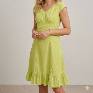 A-Line Midi Dress with Ruffle Hem